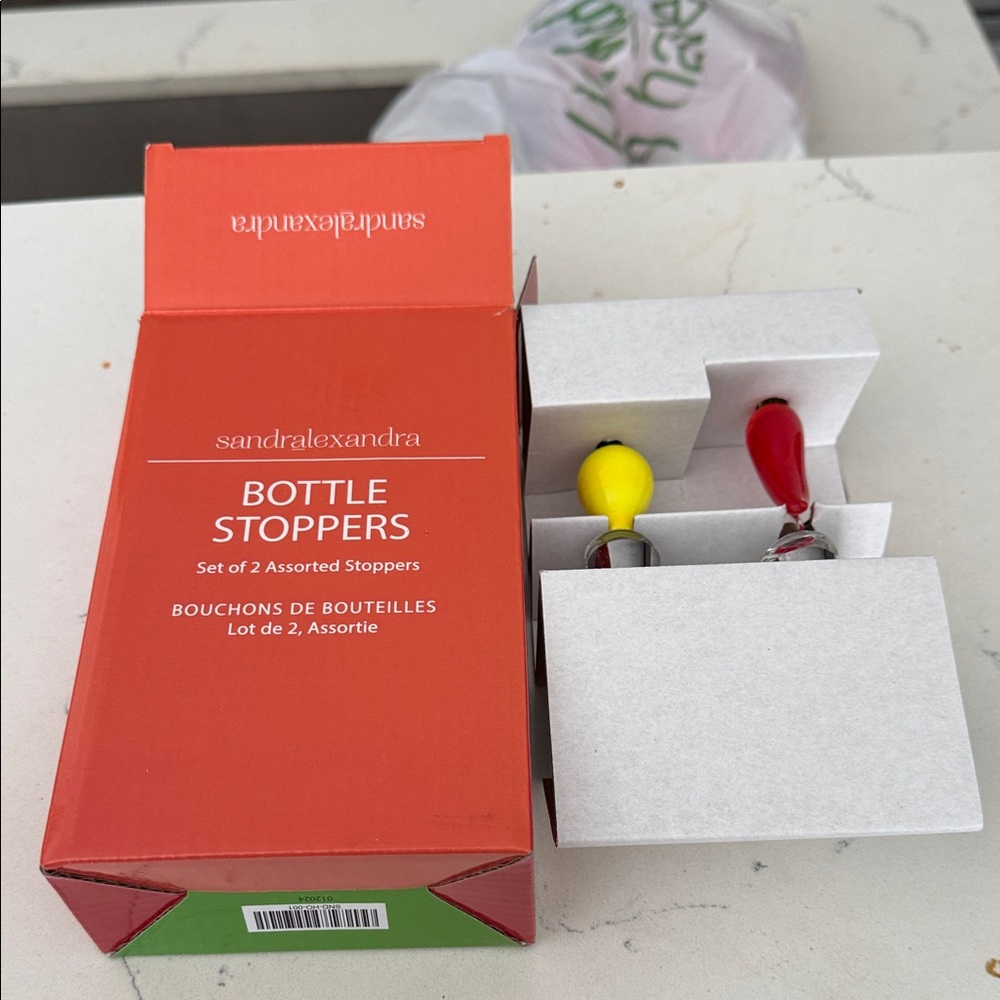 Bottle Stoppers - Red and Yellow Set